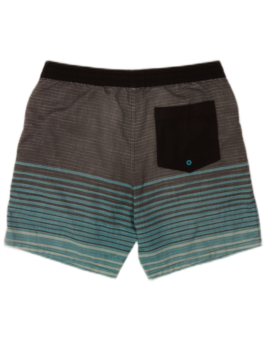 Ανδρικό σορτς κολύμβησης Quiksilver Small W29 L7 Γκρι ριγέ πολυεστέρα