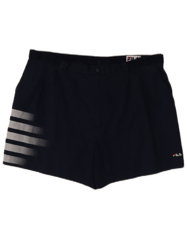 Fila Ανδρικό σορτς casual IT 54 2XL W38 Navy Blue ριγέ πολυεστέρα