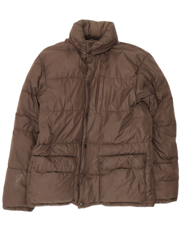 Alberto Aspesi Ανδρικό μπουφάν με κουκούλα UK 36 Small Brown Nylon