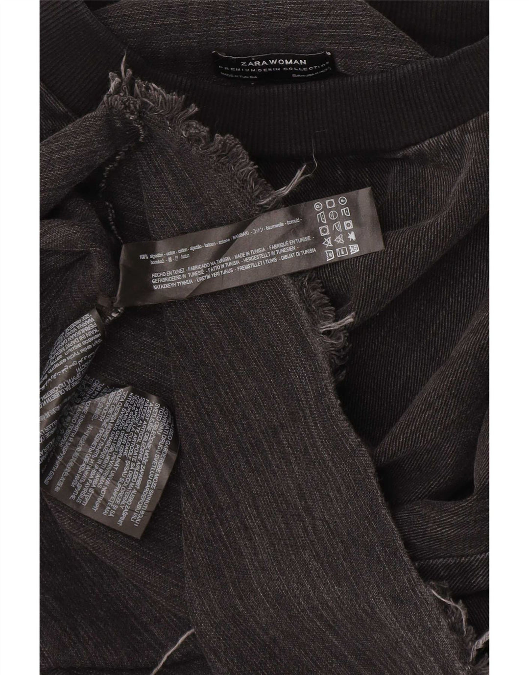 Zara Γυναικεία Φούτερ Jumper UK 14 Medium Black Cotton