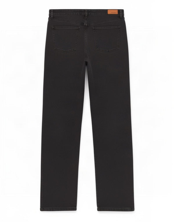 Fat Face Γυναικείο Straight Jeans UK 14 Large W34 L30 Μαύρο βαμβακερό