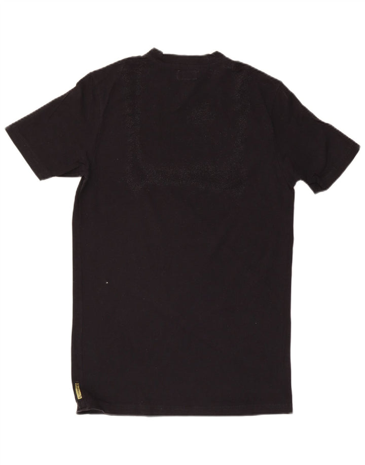 Armani Jeans Ανδρικό γραφικό T-Shirt Top Μεσαίο Μαύρο