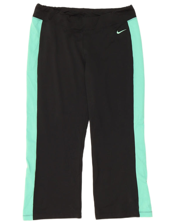 Γυναικεία φόρμα NIKE Capri Παντελόνι US 12/14 Large Black Colourblock