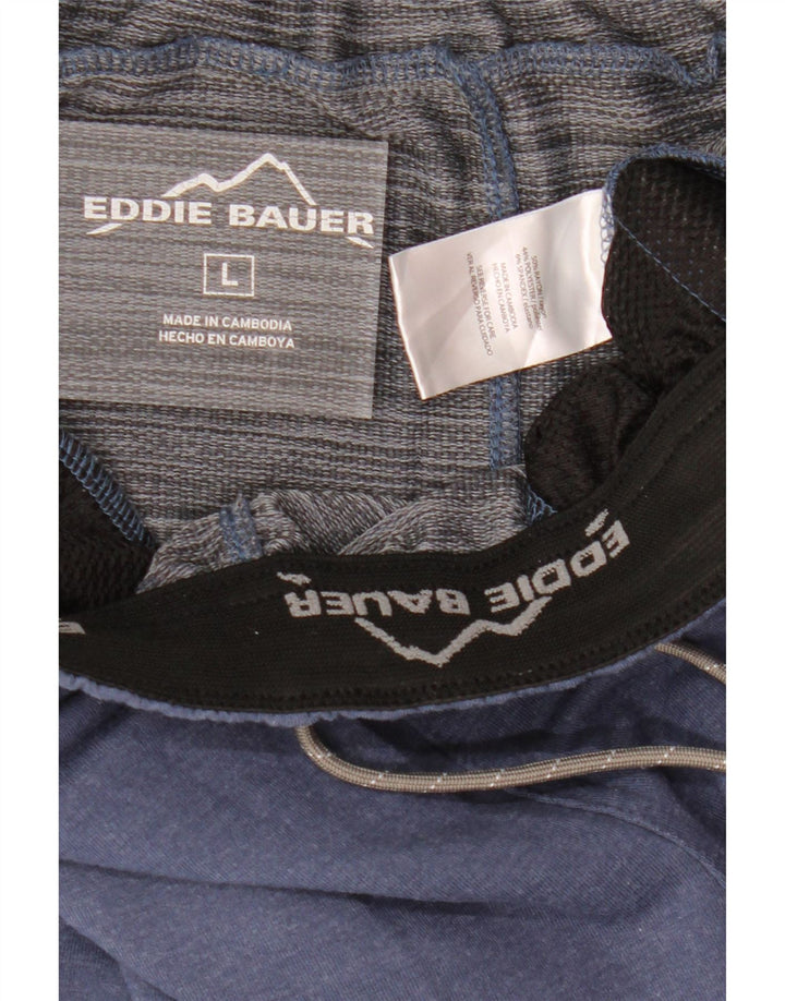 EDDIE BAUER Mens Sport Shorts Large Navy Blue Rayon Vintage Eddie Bauer and Second-Hand Eddie Bauer from Messina Hembry 