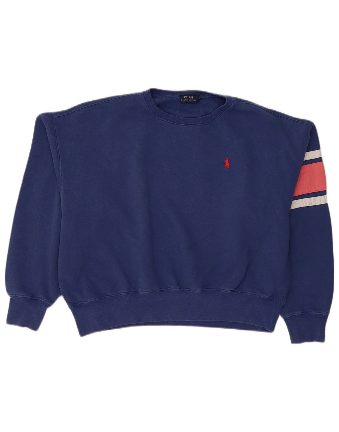Γυναικείο γραφικό φούτερ Polo Ralph Lauren Jumper UK 14 Medium Blue