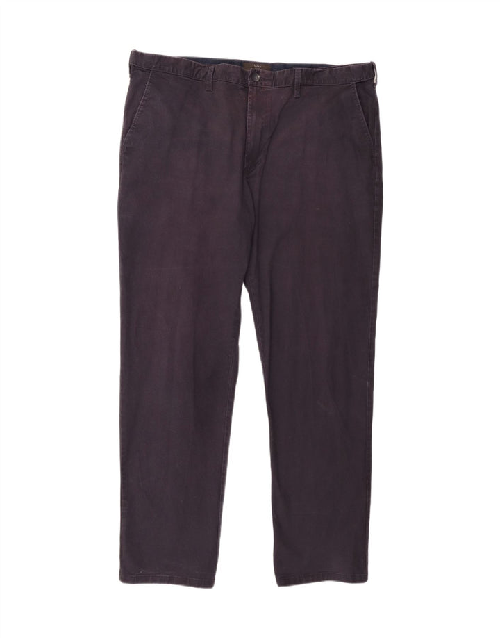 Marks & Spencer Ανδρικό κανονικό παντελόνι Chino W42 L33 Navy Blue Cotton