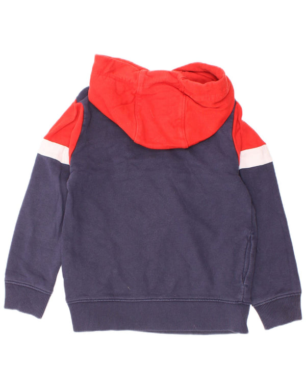 Tommy Hilfiger Boys Graphic Hoodie Jumper 3-4 ετών Navy Blue Colorblock