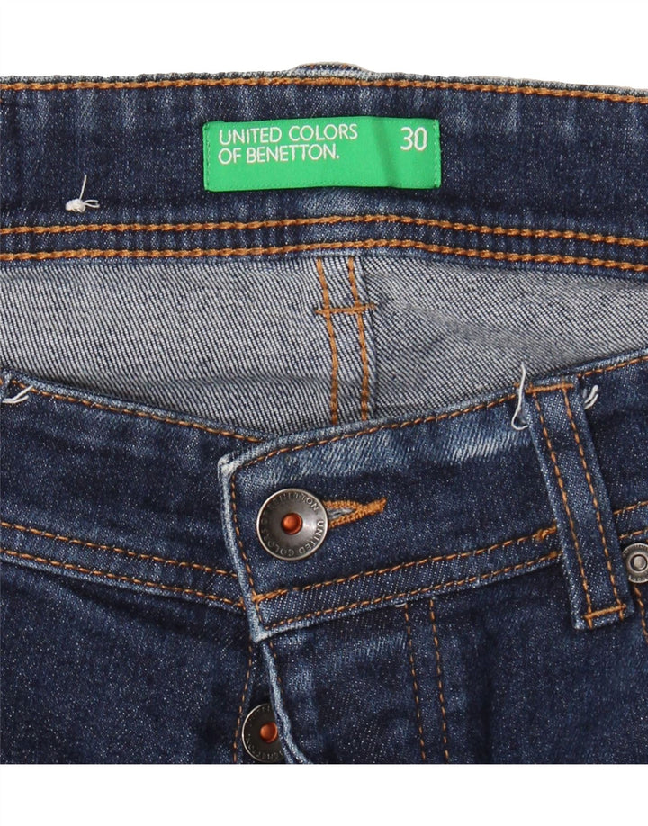 BENETTON Mens Slim Jeans W30 L30 Blue Cotton Vintage Benetton and Second-Hand Benetton from Messina Hembry 