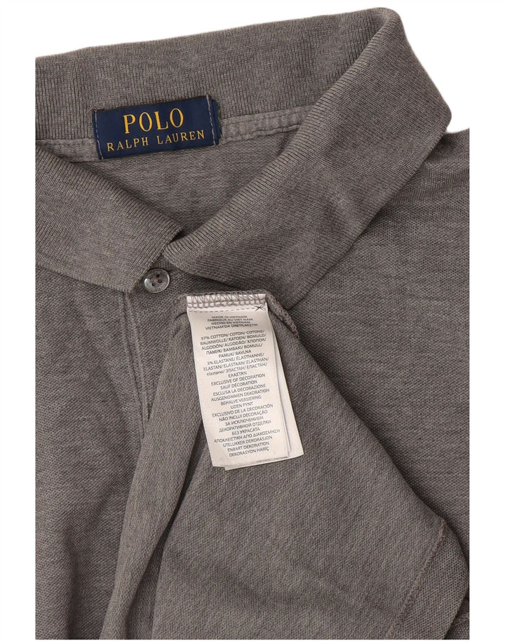 Polo Ralph Lauren Ανδρικό πουκάμισο Polo 2XL Γκρι βαμβακερό