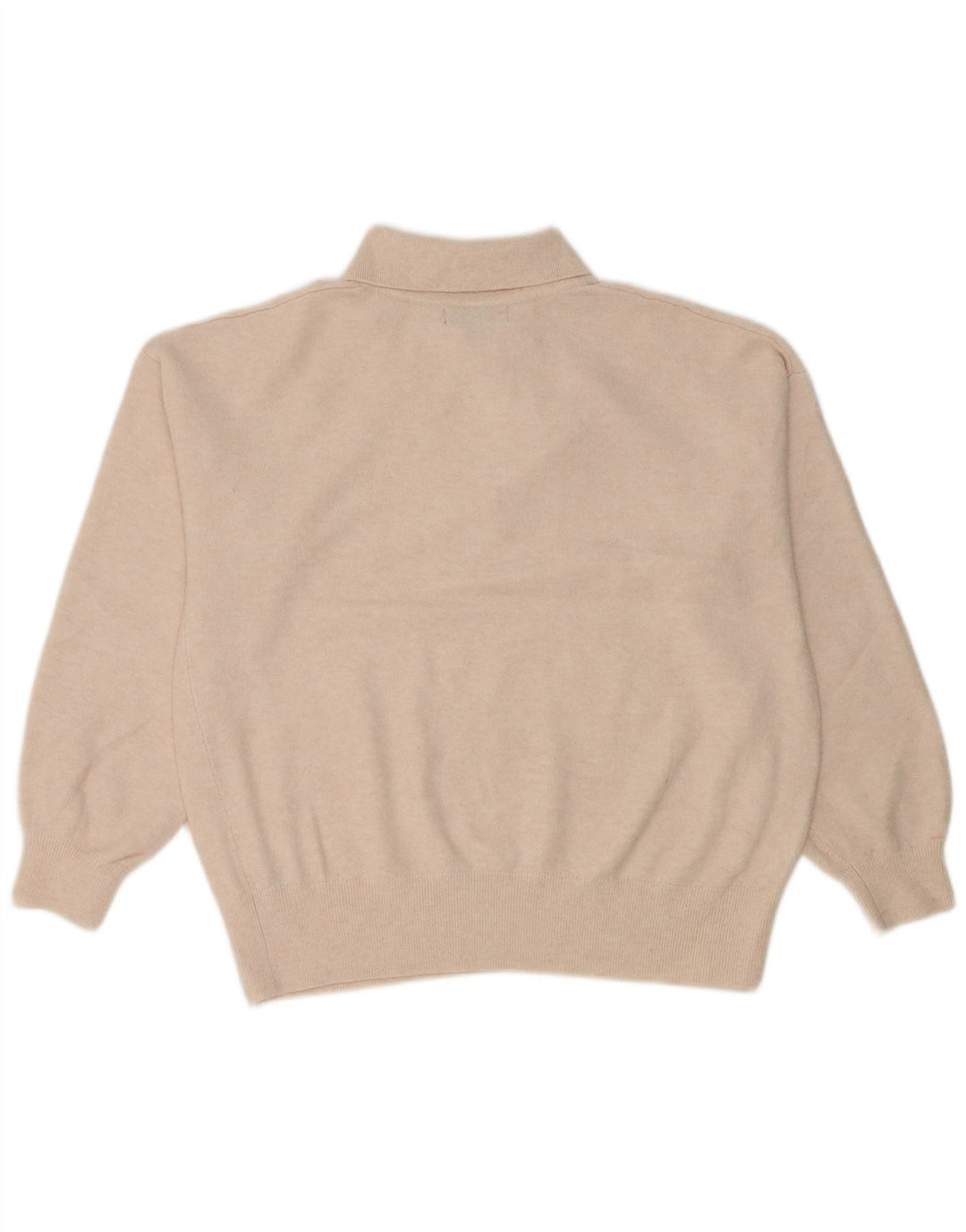 Marks & Spencer Γυναικείο πουλόβερ με λαιμό πόλο UK 14 Medium Off White