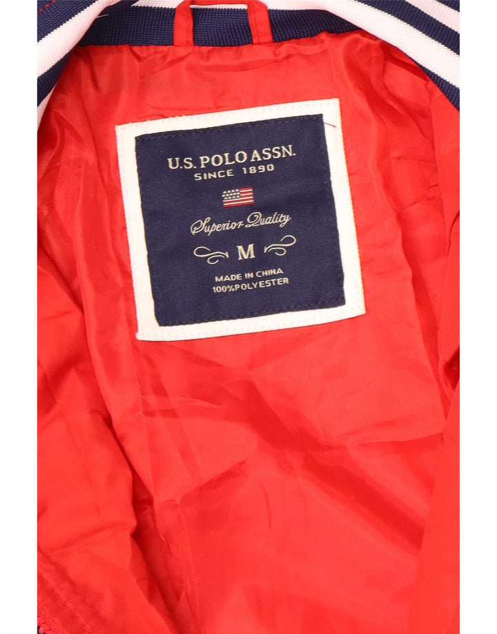 Πόλο Ασν. Γυναικείο Bomber Jacket UK 14 Medium Red Colourblock Polyester
