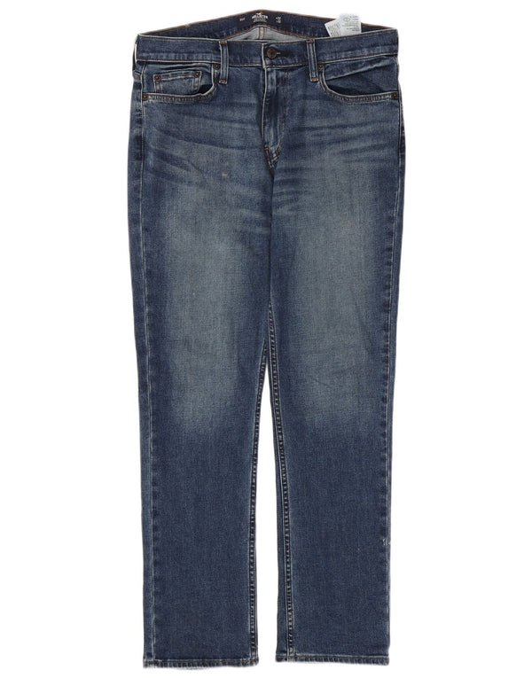 Ανδρικό τζιν HOLLISTER Slim Straight W32 L32 Μπλε βαμβακερό