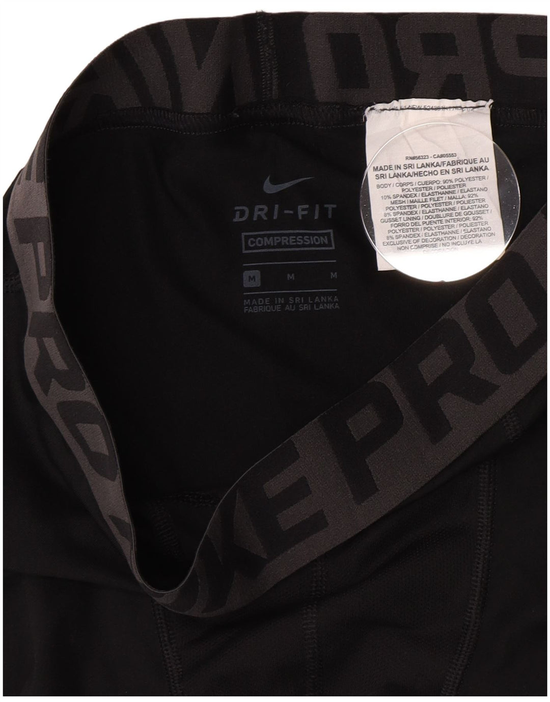 Γραφικό κολάν Nike Boys Compression 10-11 ετών Μεσαίο μαύρο πολυεστέρα