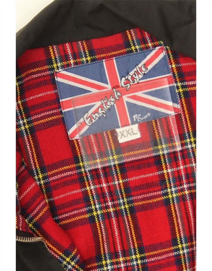 Vintage Ανδρικό Bomber Jacket UK 44 2XL Μαύρο πολυεστέρα