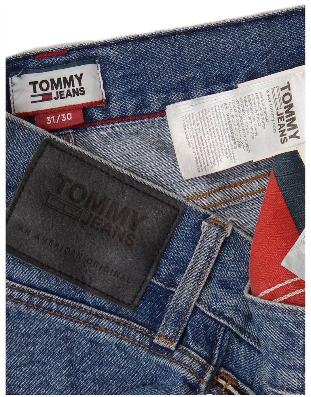 TOMMY HILFIGER Ανδρικό τζιν Cropped με χαλαρή εφαρμογή W31 L25 μπλε βαμβακερό