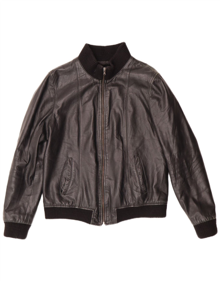 Talenti Γυναικείο Δερμάτινο Μπουφάν UK 14 Large Μαύρο