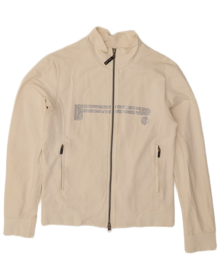 Γυναικεία φόρμα γραφικών Pirelli Top Jacket UK 10 Small Off White Βαμβακερά