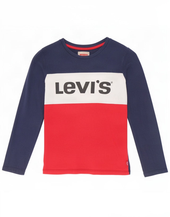 Γραφικό μπλουζάκι Levi's Boys μακρυμάνικο 9-10 ετών Navy Blue