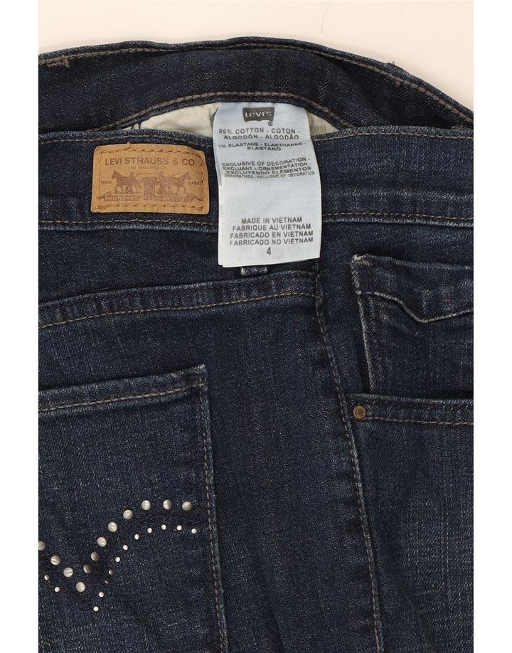 LEVI'S Womens Denim Shorts US 4 Small W28  Navy Blue Cotton Vintage Levi's and Second-Hand Levi's from Messina Hembry 