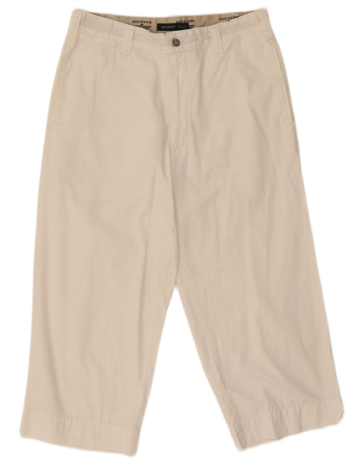 Dockers Γυναικείο ίσιο παντελόνι Capri W31 L22 Off White