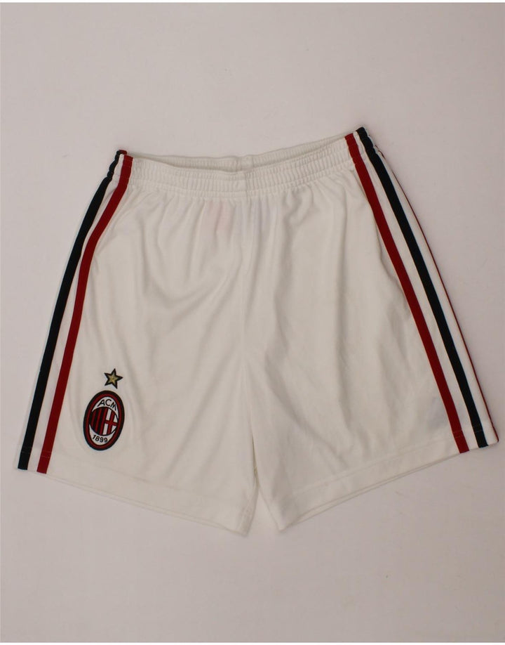 ADIDAS Boys Sport Shorts 9-10 Years  White Polyester Vintage Adidas and Second-Hand Adidas from Messina Hembry 