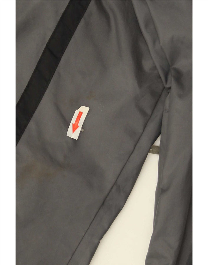 Ανδρικό μπουφάν βροχής με κουκούλα Nike UK 42 XL Γκρι πολυεστέρας