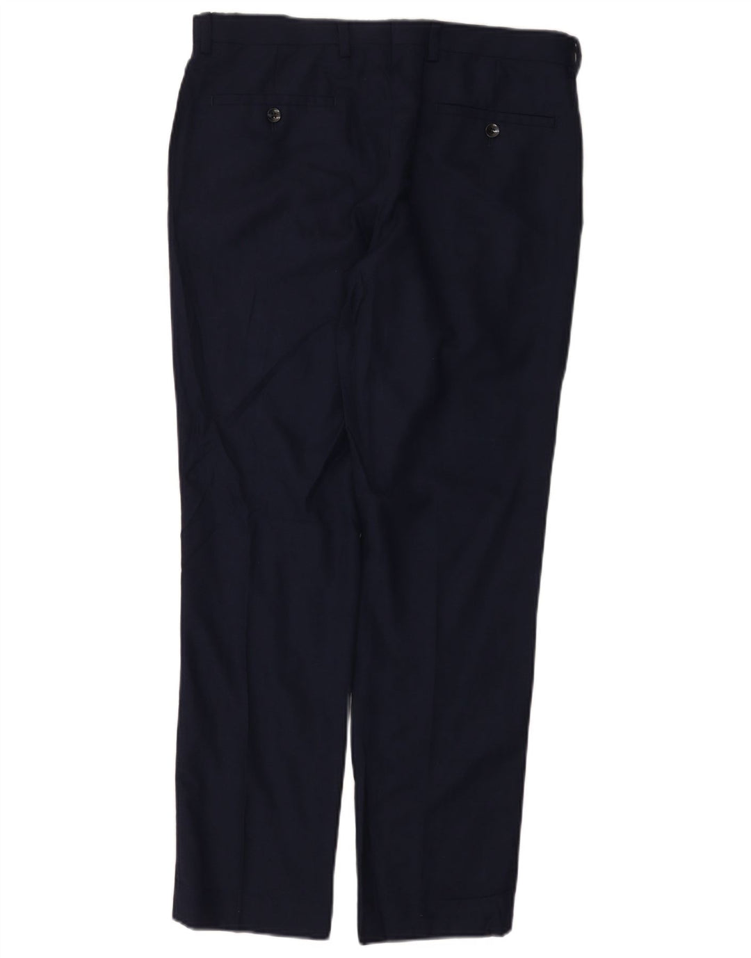 Ανδρικό παντελόνι με κανονική εφαρμογή Dkny W32 L30 Navy Blue Wool