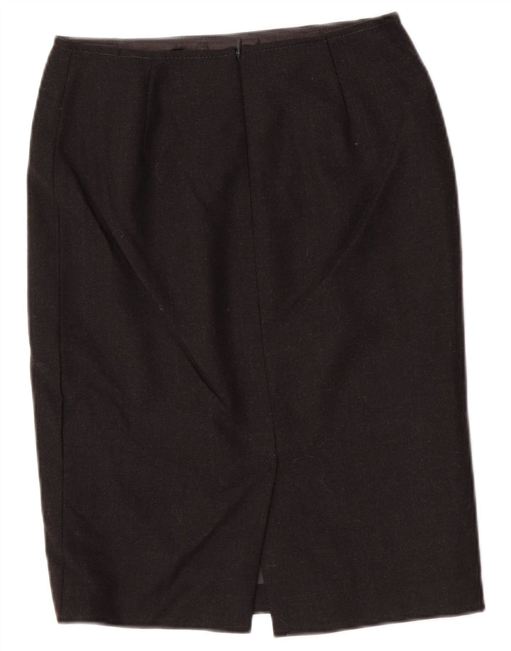 Luisa Spagnoli Γυναικεία Pencil Φούστα IT 42 Medium W26 Γκρι παρθένο μαλλί