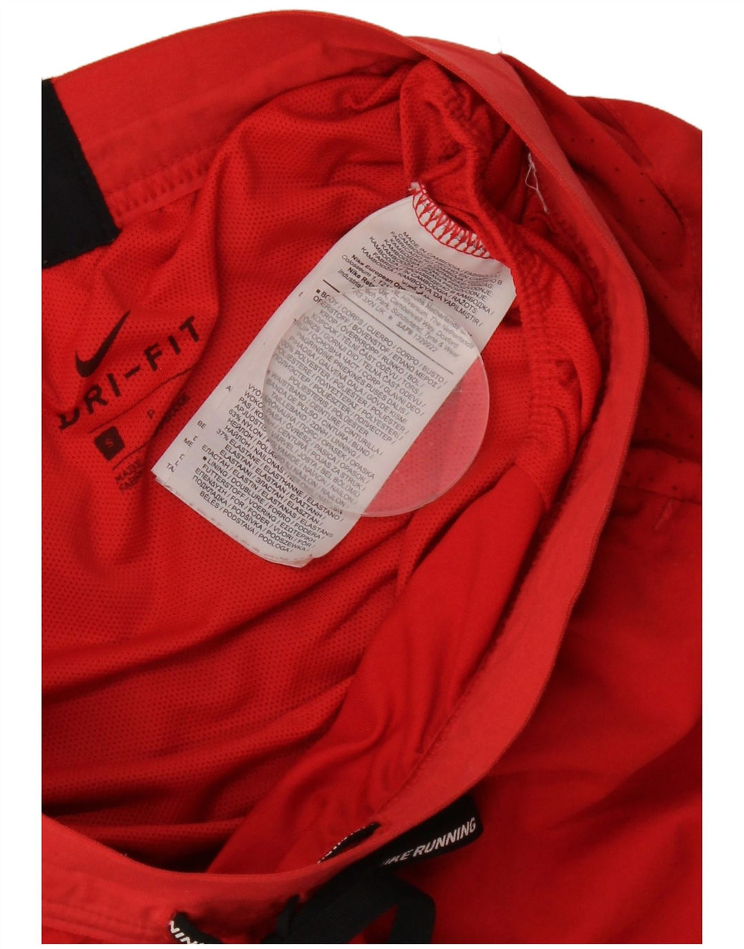 Γυναικείο αθλητικό σορτς Nike Dri Fit UK 8 Μικρό κόκκινο πολυεστέρα