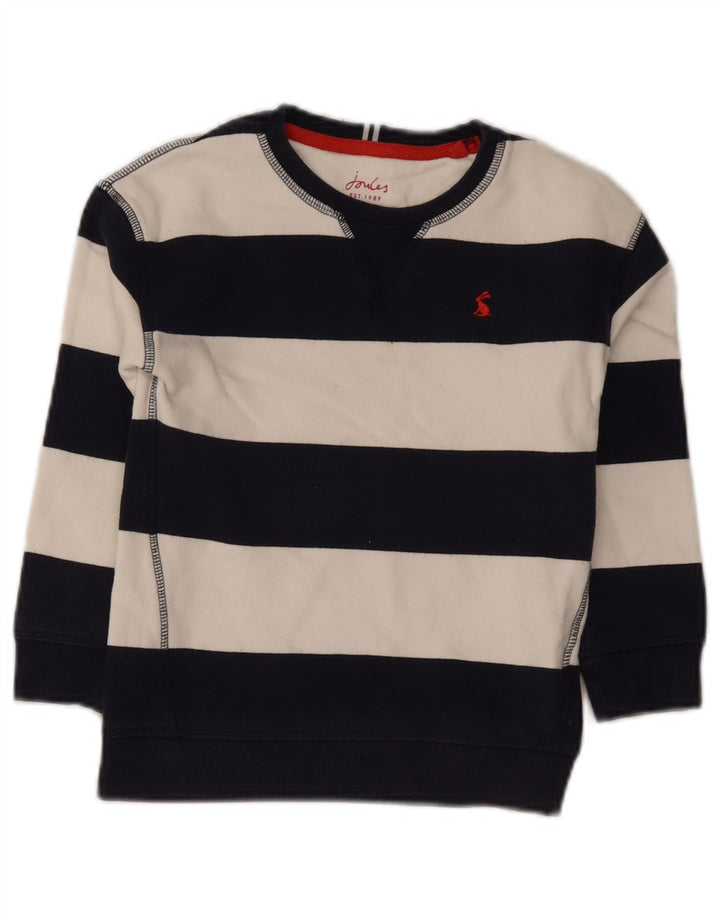 Joules Boys Φούτερ Jumper 7-8 Years Navy Blue ριγέ
