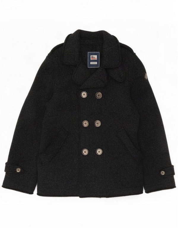 Roy Rogers Ανδρικό παλτό μπιζελιού IT 48 Medium Grey Wool
