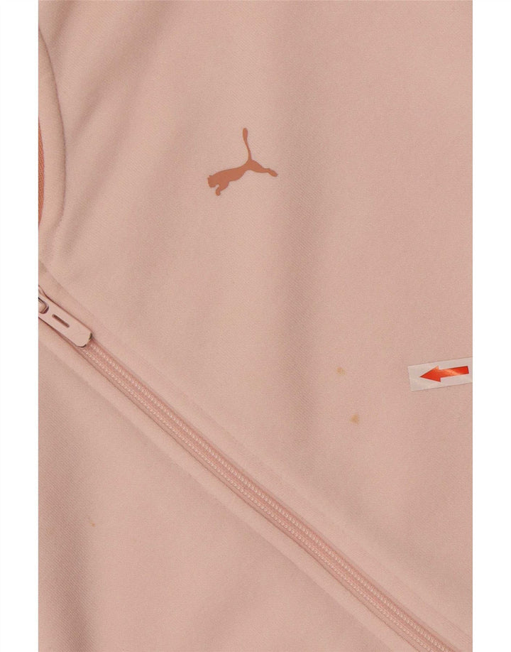 Γυναικεία αθλητική φόρμα γραφικών Puma Top Jacket UK 12 Medium Pink Colourblock