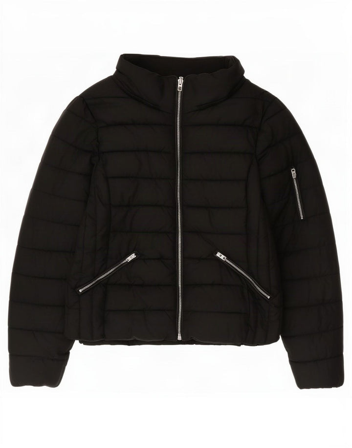 Zara Γυναικείο μπουφάν Trafaluc UK 16 Large Black Nylon
