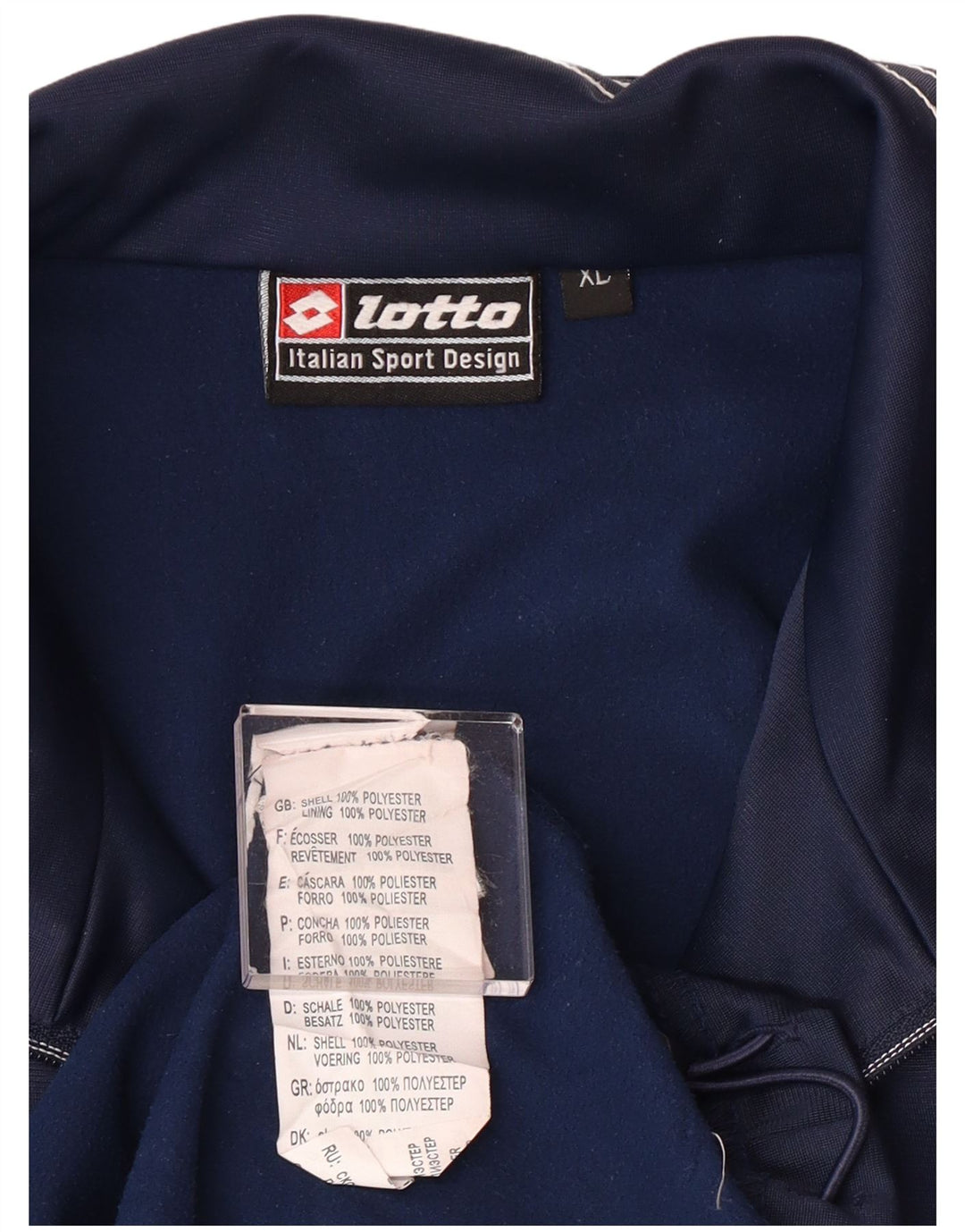 Ανδρική φόρμα Lotto Top Jacket XL Navy Blue Polyester
