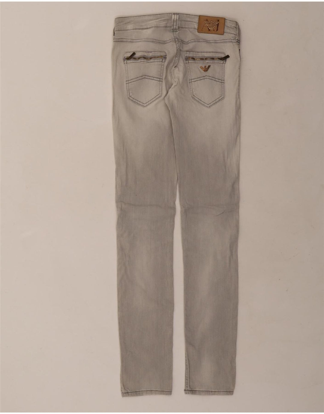 ARMANI Γυναικείο Slim Jeans W26 L32 Γκρι βαμβακερό