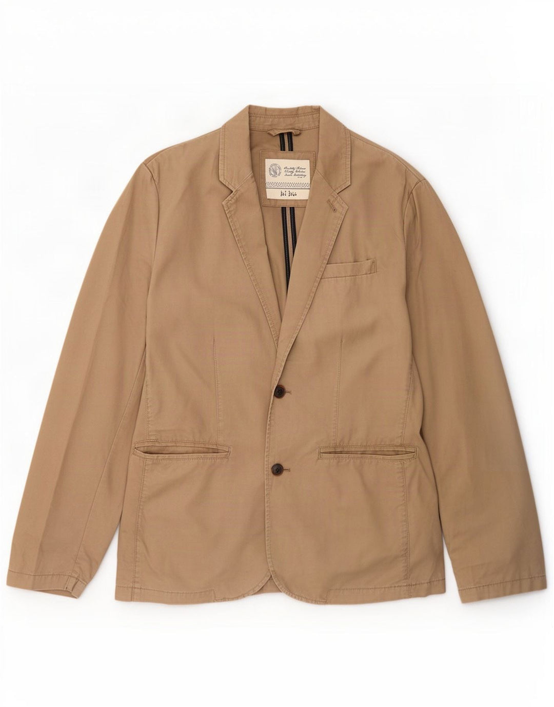 Fat Face Ανδρικό σακάκι 2 κουμπιών UK 38 Medium Beige βαμβακερό