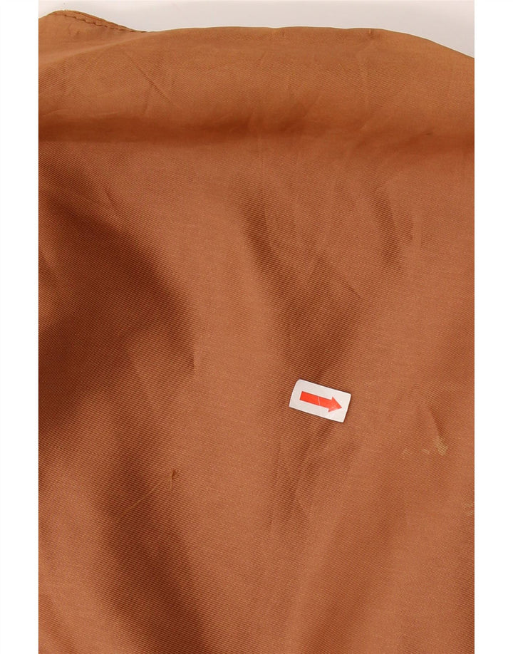 Vintage γυναικείο σουέτ γιλέκο UK 16 Μεγάλο καφέ δέρμα