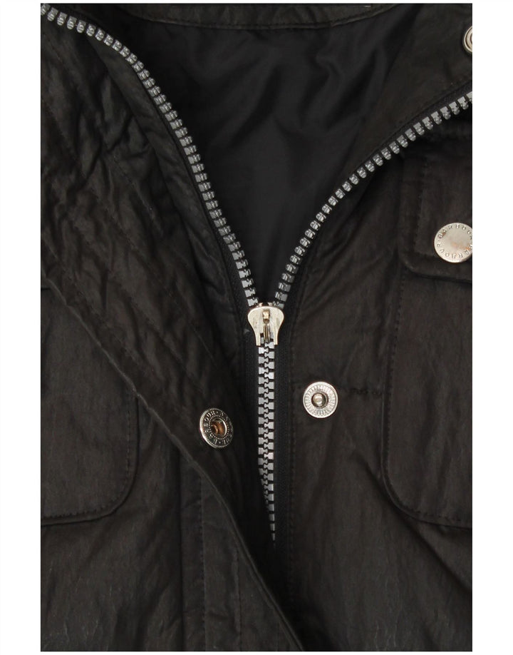 Γυναικείο παλτό Barbour padded UK 12 μεσαίο μαύρο βαμβακερό