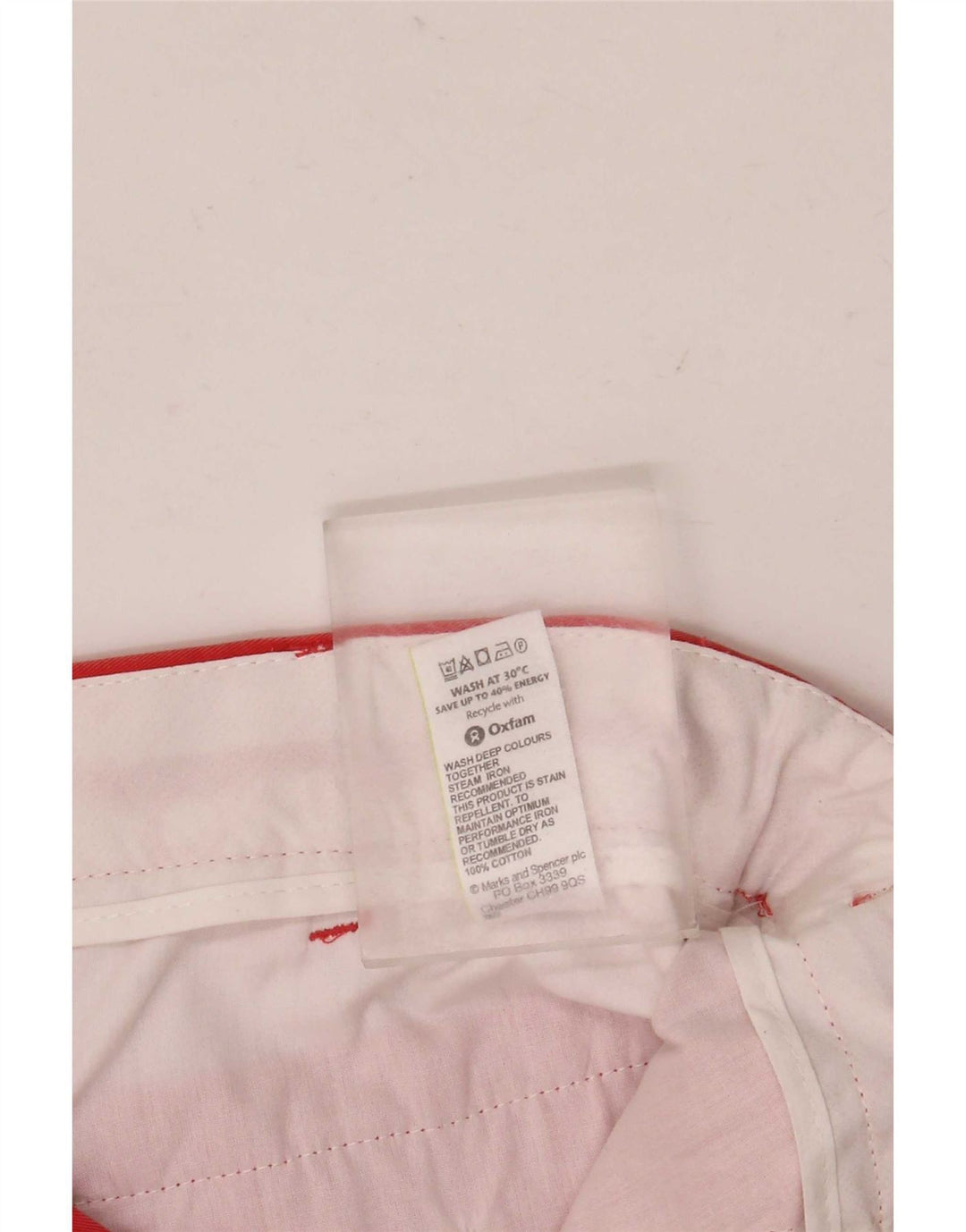 Ανδρικό σορτς Chino Marks & Spencer W36 μεγάλο πορτοκαλί βαμβακερό