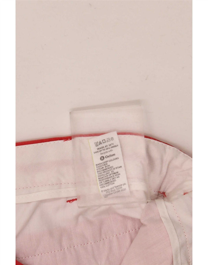 Ανδρικό σορτς Chino Marks & Spencer W36 μεγάλο πορτοκαλί βαμβακερό