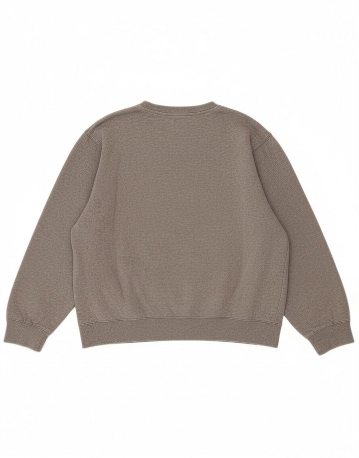 FILA Womens Oversized Graphic Sweatshirt Jumper UK 14 Large Grey