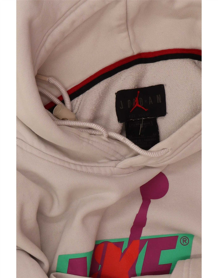 Ανδρικό γραφικό κουκούλα Jordan Medium White
