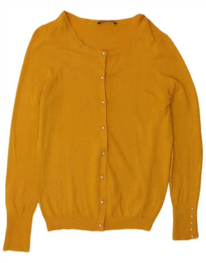 Zara Γυναικεία Ζακέτα UK 14 Large Yellow