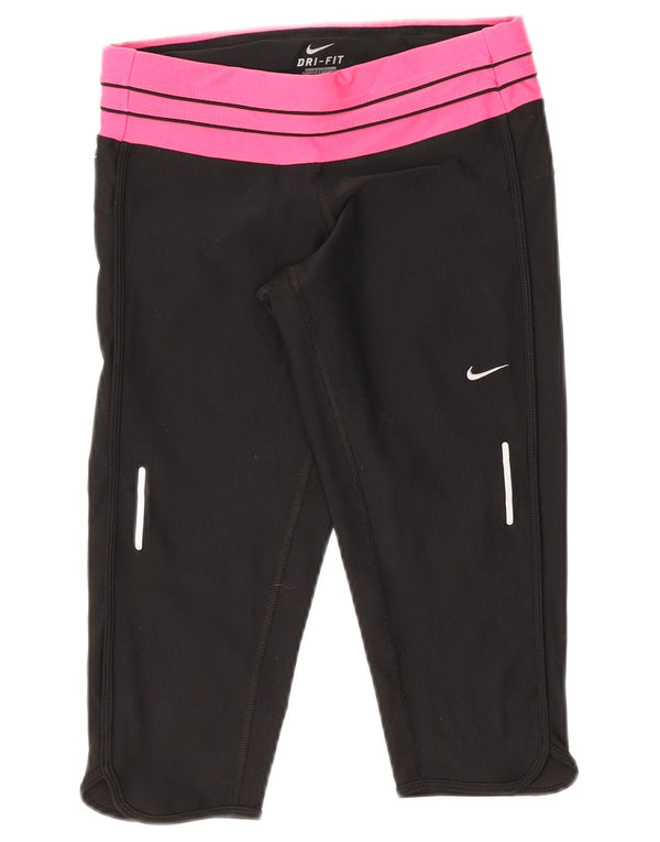 Γυναικεία κολάν Nike Dri Fit Capri UK 8 Small Black Colourblock