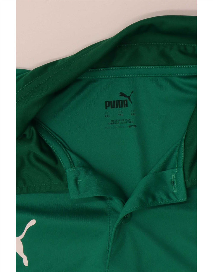Ανδρικό πουκάμισο Polo Puma 2XL Πράσινο Colourblock Πολυεστέρας