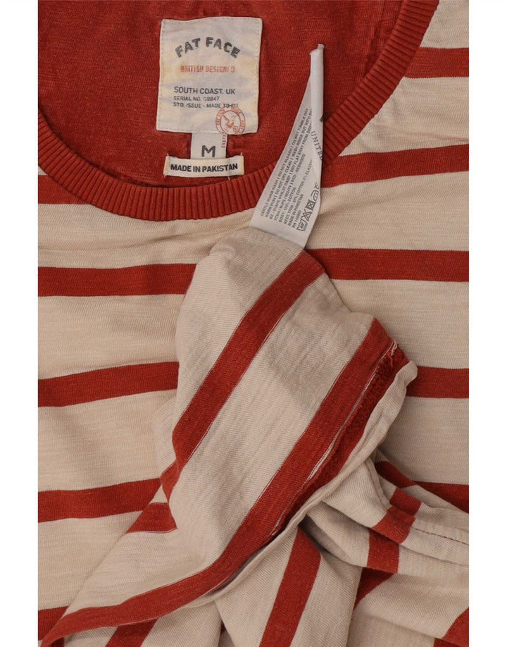 Ανδρικό T-Shirt Fat Face Top Βαμβακερό μεσαίο μπεζ ριγέ
