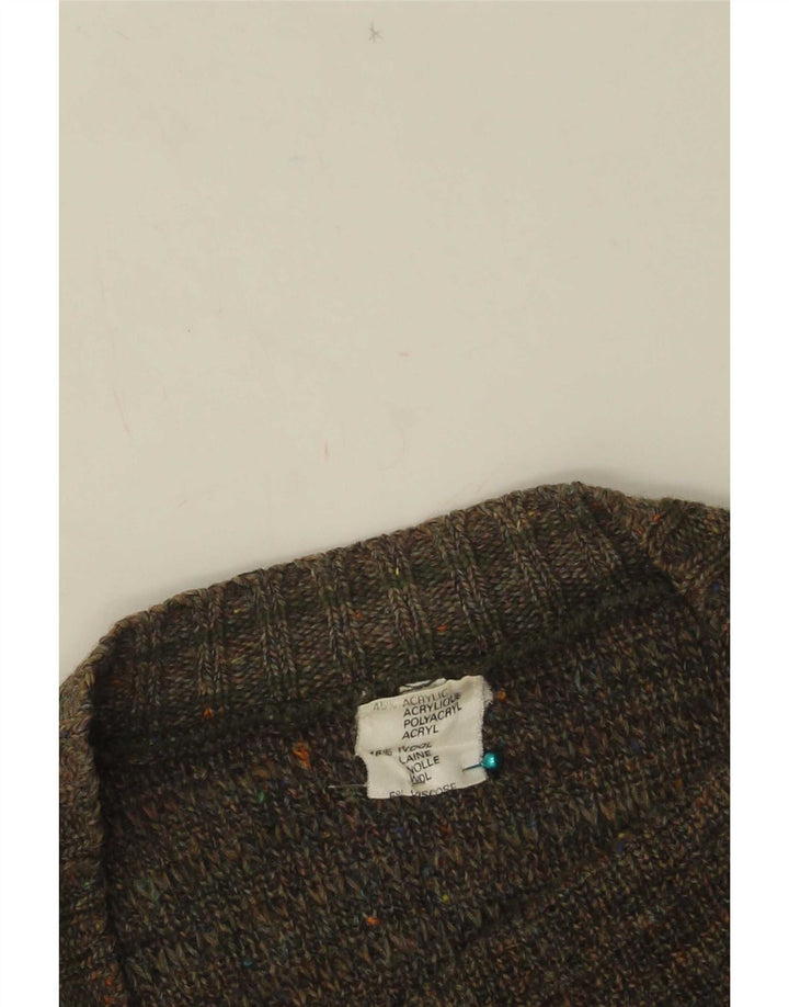 Ανδρικό πουλόβερ vintage ζακέτα IT 50 Ακρυλικό μεσαίου χακί