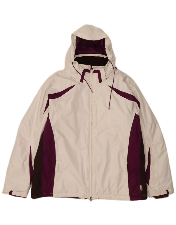 Ανδρικό μπουφάν Alpine Hooded Ski IT 50 Large White Colourblock Polyester