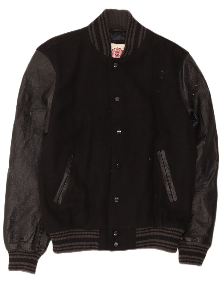 Ανδρικό μπουφάν Franklin Marshall Varsity UK 38 Medium Black Colourblock