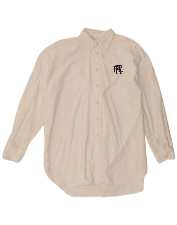 Ανδρικό πουκάμισο Ralph Lauren Boyfriend Fit XL Λευκό βαμβακερό